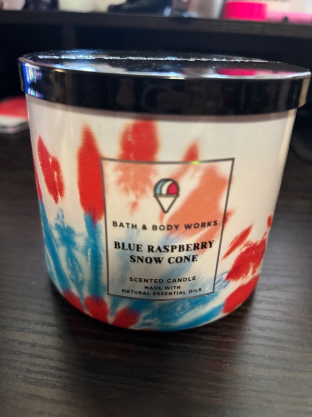 Bath and Body works Blue Raspberry Snow Cone 3 wick candles